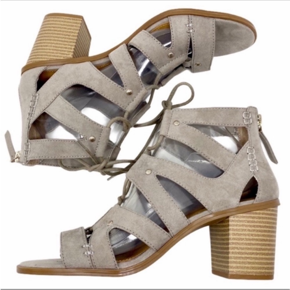 GH BASS & CO phoebe lace up sandals heels shoes 9M